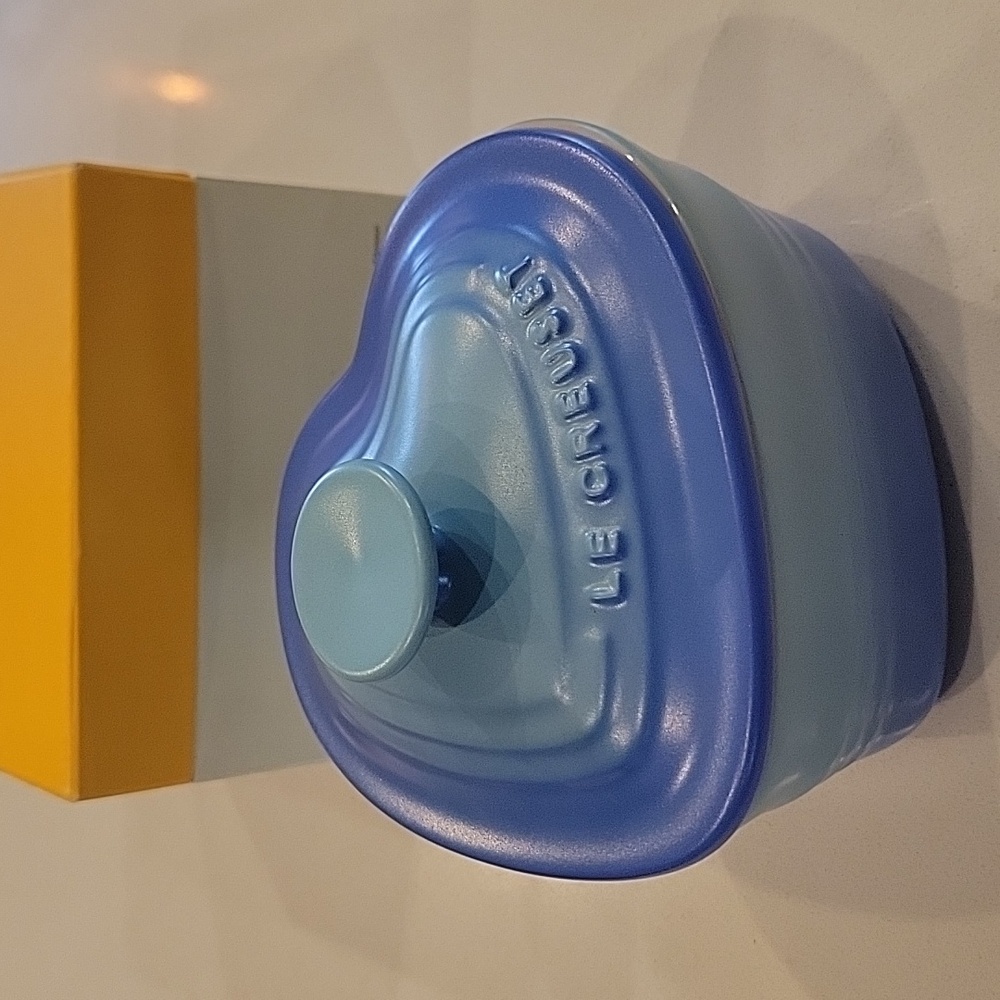 Le Creuset Ombre Matte Blue Heart Ramekin
